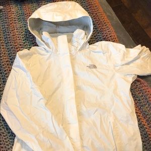 North face jacket white